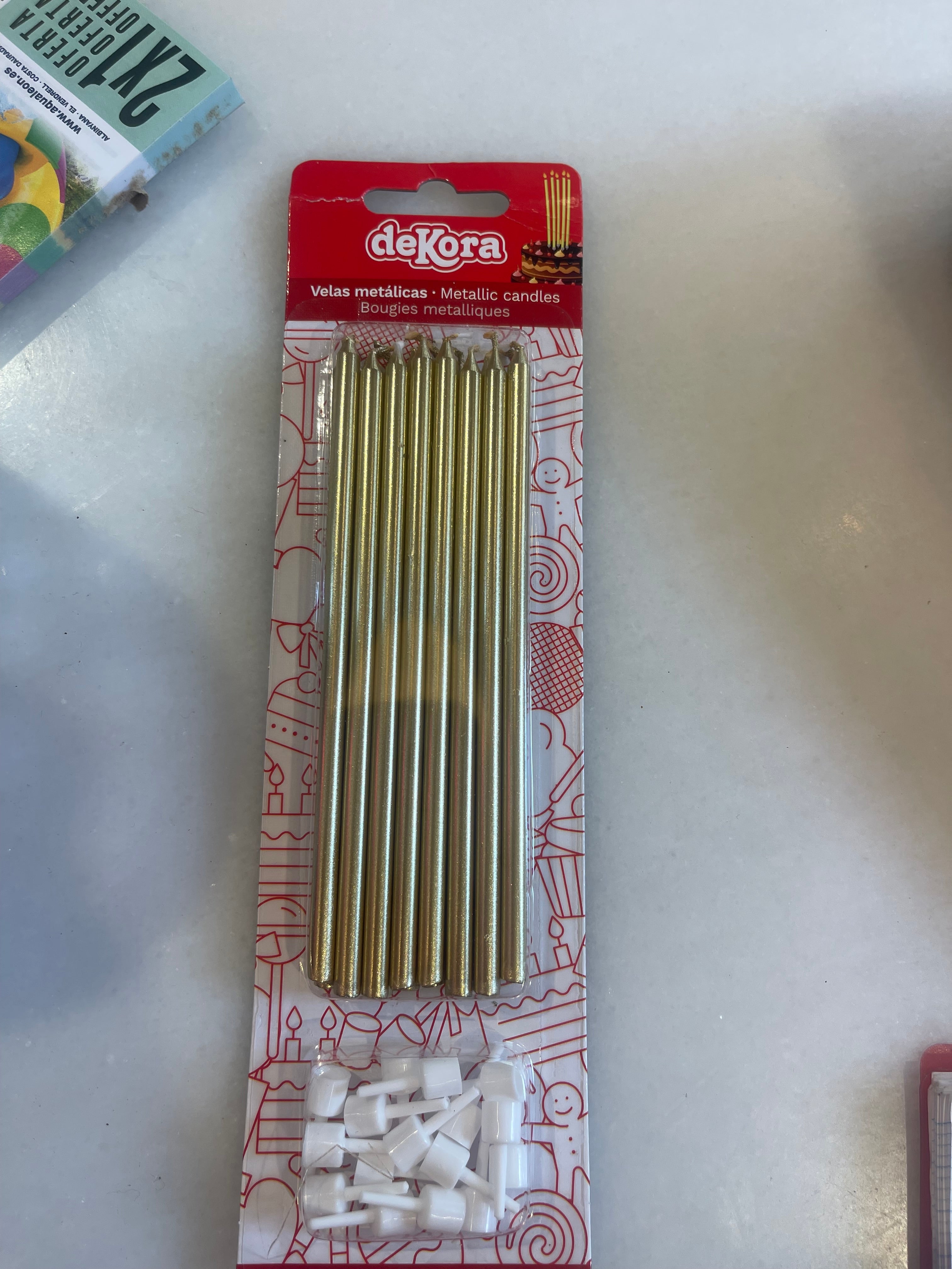 Candle pack gold