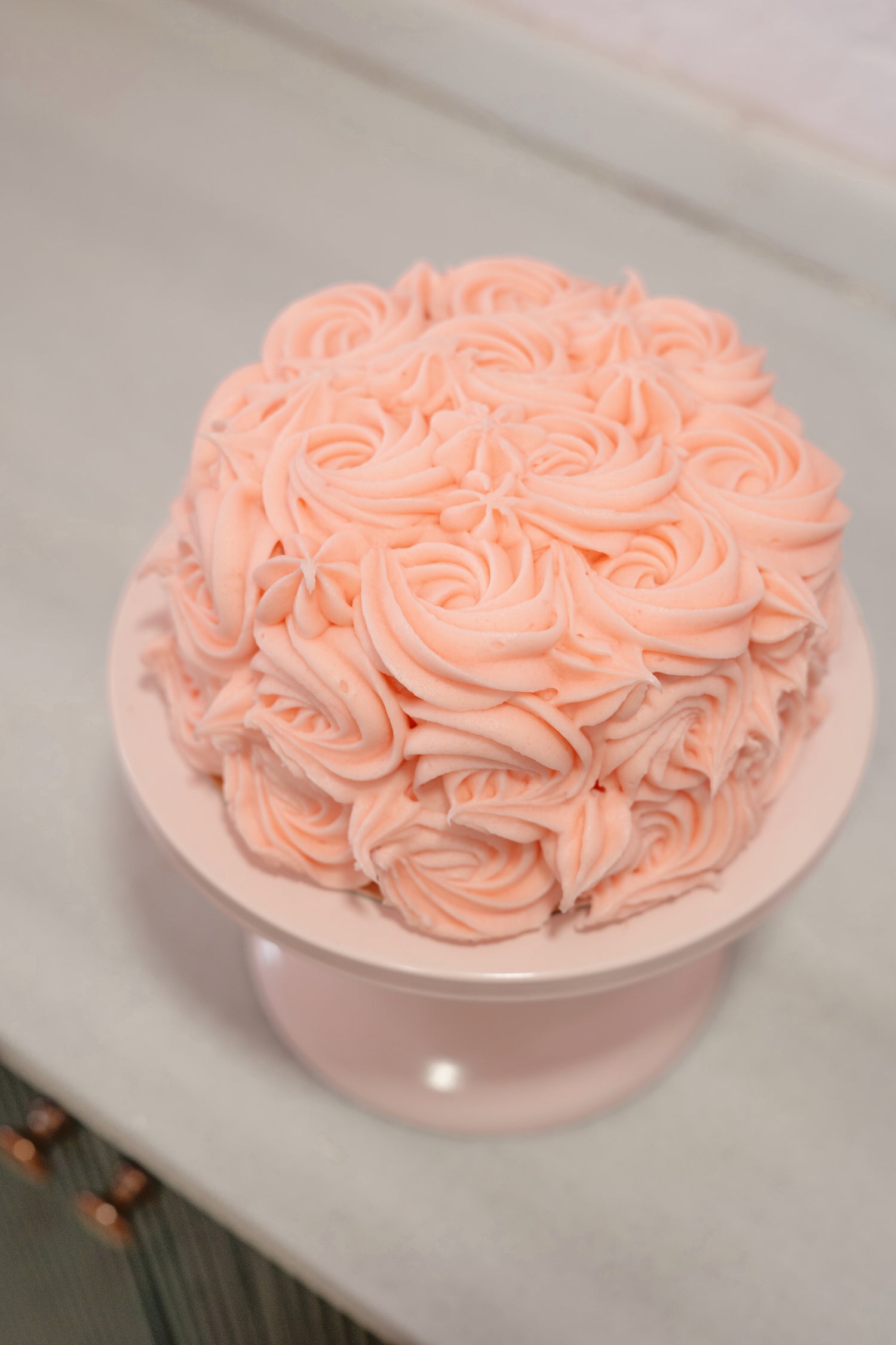 Pastís de velvet rosa
