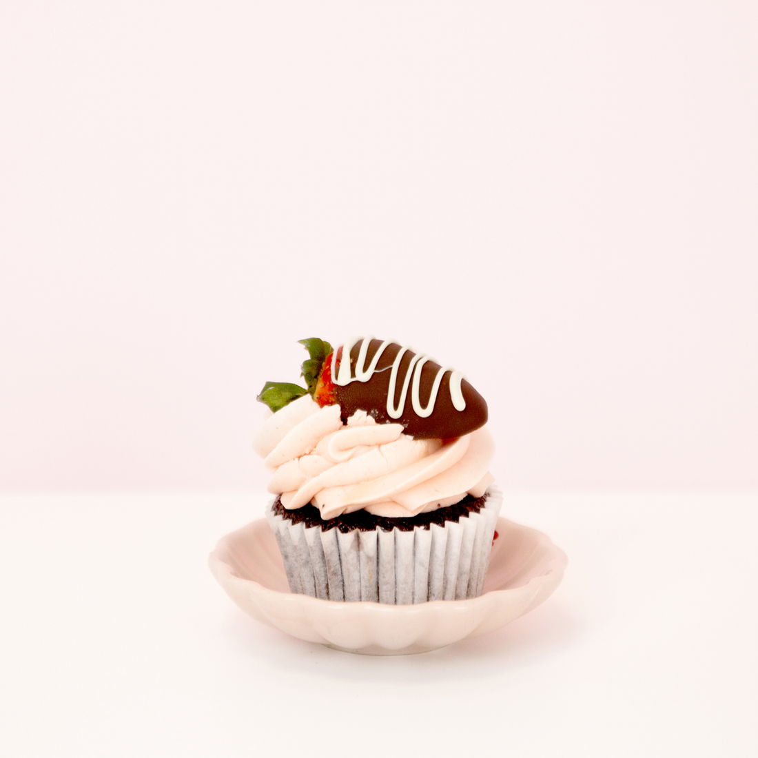 Cupcake de Chocolate y Fresa