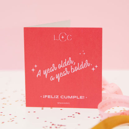 Birthday Card with single candle and sparkler