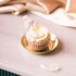 Transport yourself to a tropical paradise with a delicious coconut cupcake, topped with creamy frosting and a sprinkle of toasted coconut flakes. Pair it perfectly with a crisp and refreshing Brut Cava, with its subtle fruit notes that complement the nutty and creamy flavors of the cupcake. Enjoy a taste of luxury with this indulgent and elegant pairing that&